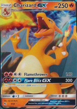 Single | Sun & Moon | Hidden Fates | Charizard GX | 9/68 | ENG