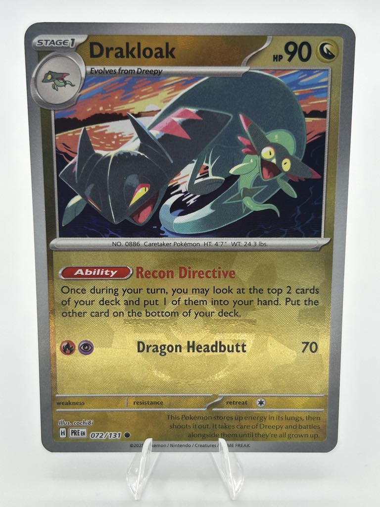Drakloak - Pokeball (Holo) | 72/131 | Prismatic Evolutions | Raw | NM