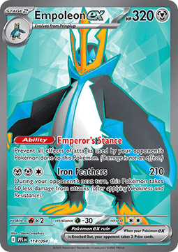 Single | Mega Evolution | Phantasmal Flames | 114/094 | Empoleon ex | ENG