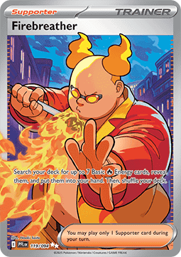 Single | Mega Evolution | Phantasmal Flames | 119/094 | Firebreather | ENG