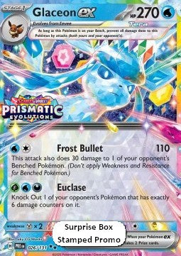 Single | Scarlet & Violet | Prismatic Evolutions (STAMPED PROMO) | Glaceon | 026/131 | ENG