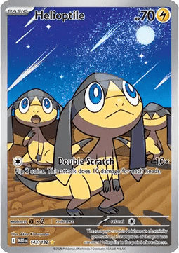 Single | Mega Evolution | Base Set | Helioptile | 143/132 | ENG