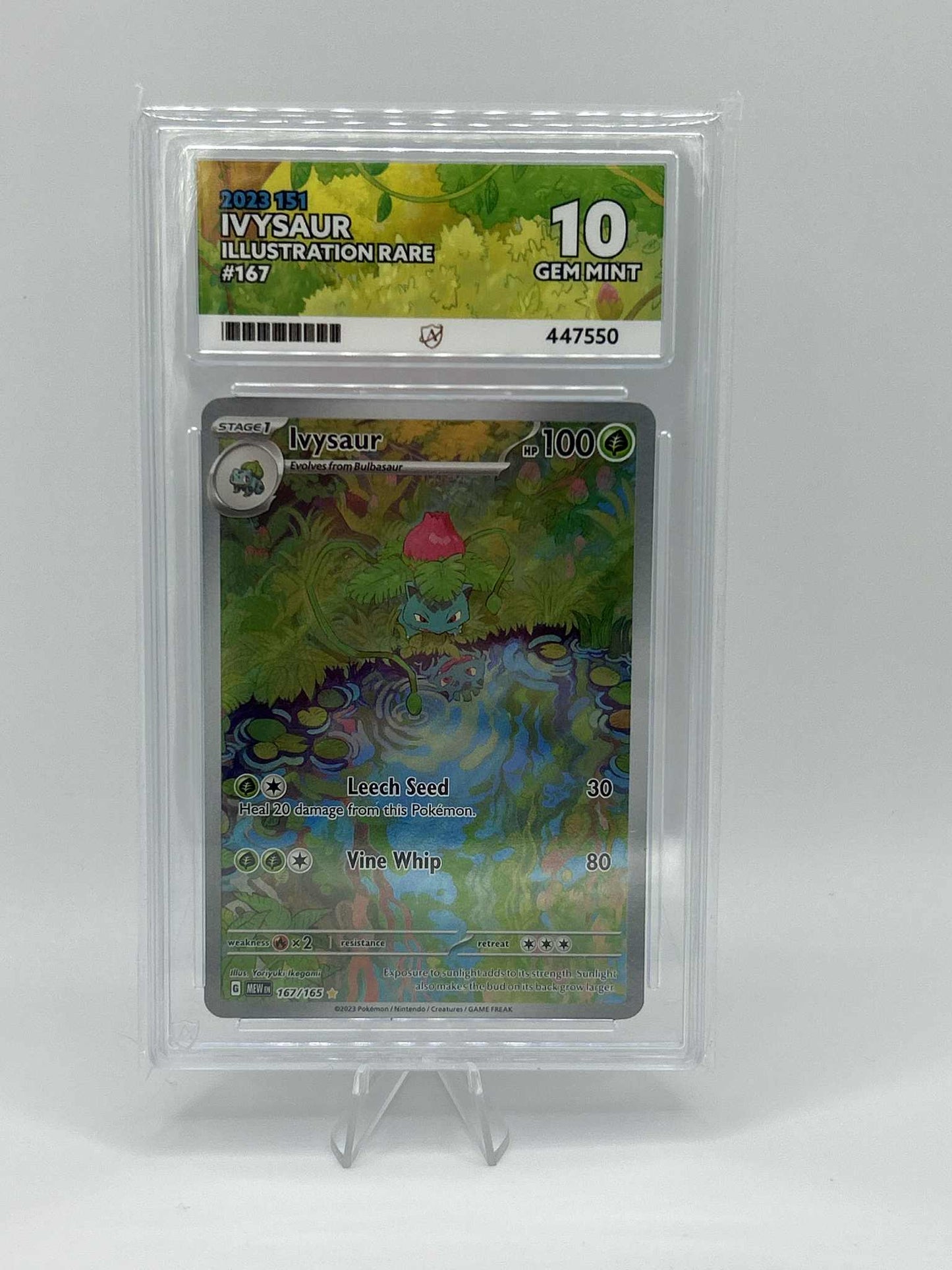 Ivysaur | 167/165 | 151 | ACE | Grade 10