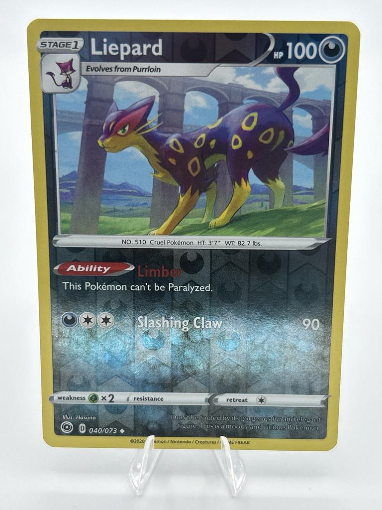 Liepard (Reverse Holo) | 40/73 | Champion's Path | Raw | NM