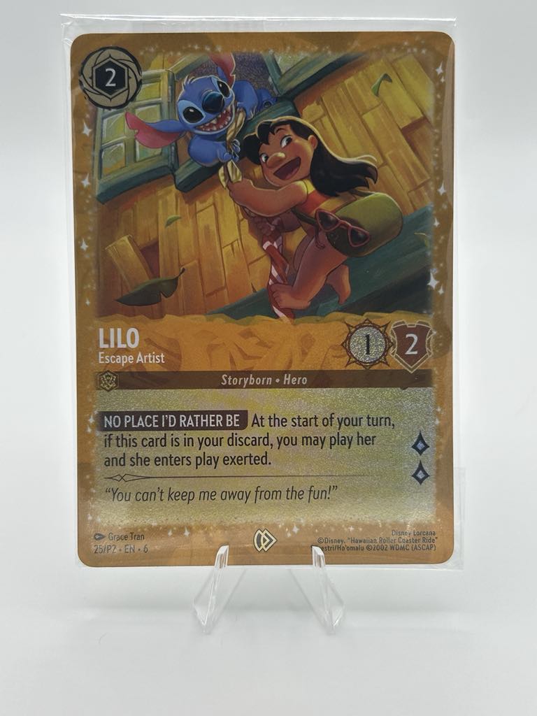 Lilo - Escape Artist (Foil) | Lorcana | PROMO | Sealed