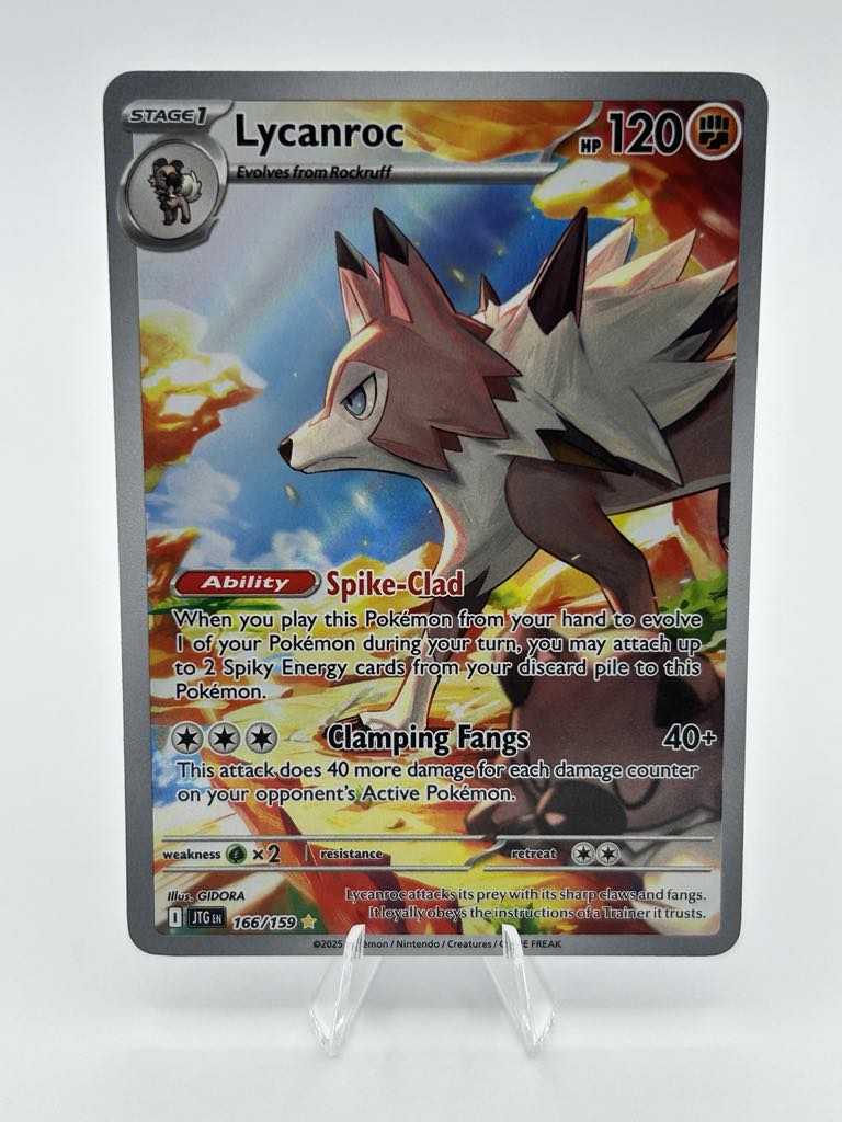 Lycanroc (Holo) | 166/159 | Journey Together | Raw | NM