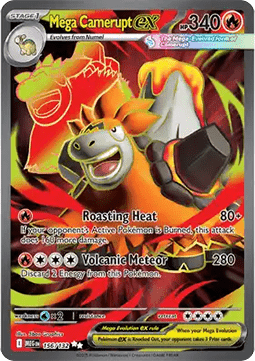 Single | Mega Evolution | Base Set | Mega Camerupt ex | 156/132 | ENG
