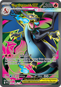 Single | Mega Evolution | Phantasmal Flames | Mega Charizard X ex | 109/094 | ENG