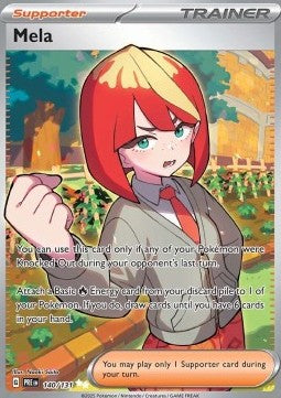 Single | Scarlet & Violet | Prismatic Evolutions | Mela | 140/131 | ENG