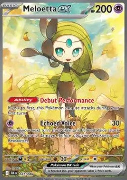 Single | Scarlet & Violet | Black Bolt | Meloetta ex | 167/086 | ENG