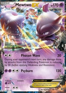 Single | XY | BREAKthrough | Mewtwo Ex | 61/162 | ENG