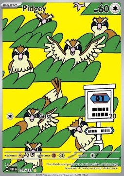 Single | Scarlet & Violet | Obsidian Flames | Pidgey | 207/197 | ENG