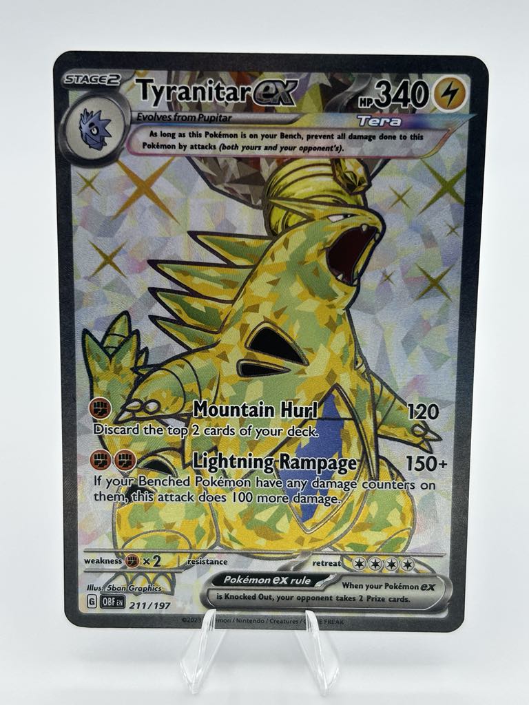 Tyranitar Ex (Holo) | 211/197 | Obsidian Flames | Raw | NM