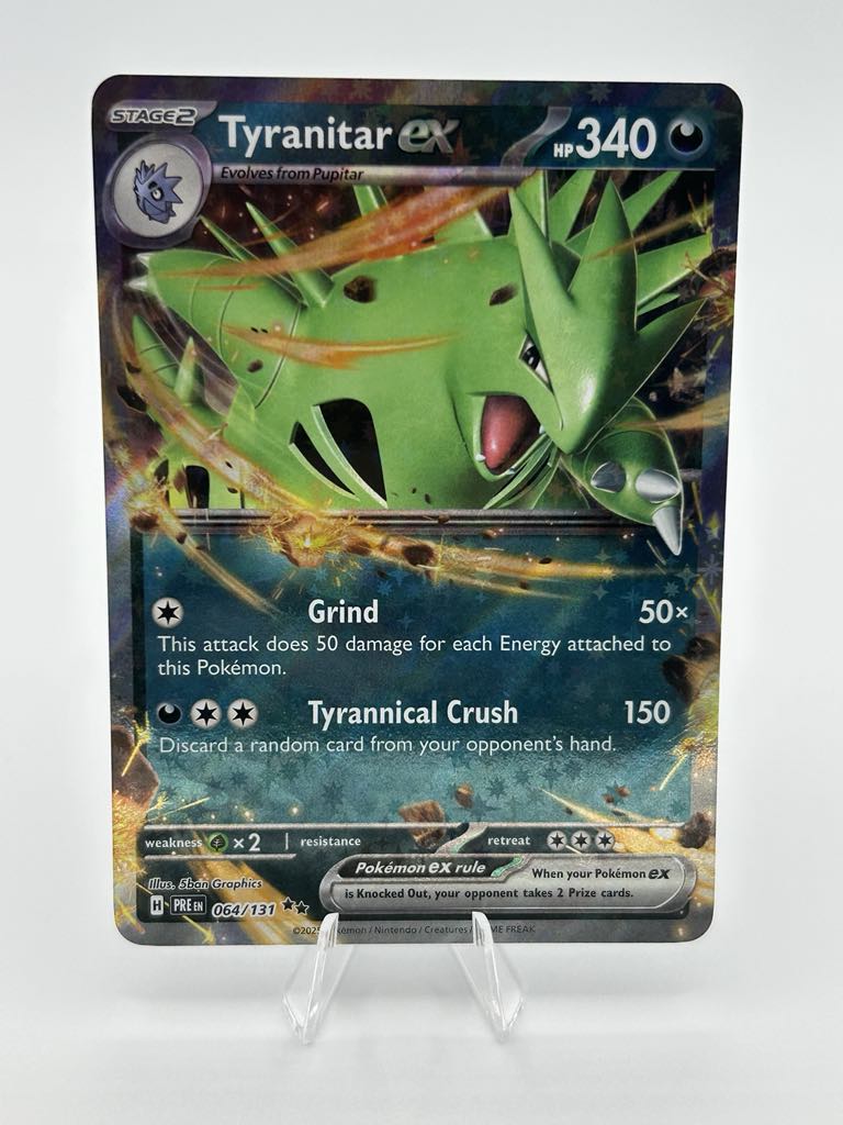 Tyranitar Ex (Holo) | 64/131 | Prismatic Evolutions | Raw | NM