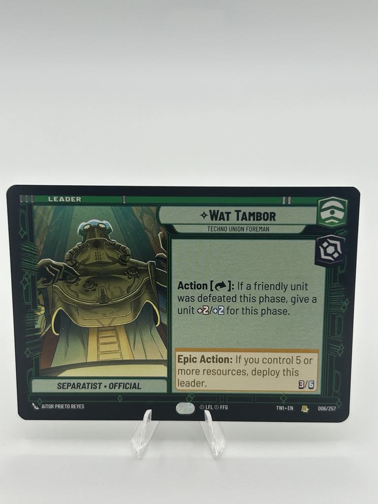 Wat Tambor | Star Wars Unlimited | Twilight Of The Republic | Raw | NM