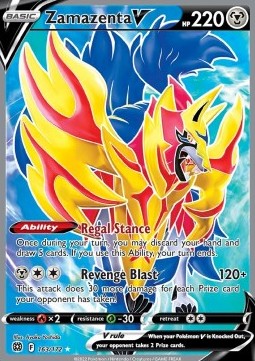 Single | Sword & Shield | Brilliant Stars | Zamazenta V | 163/172 | ENG
