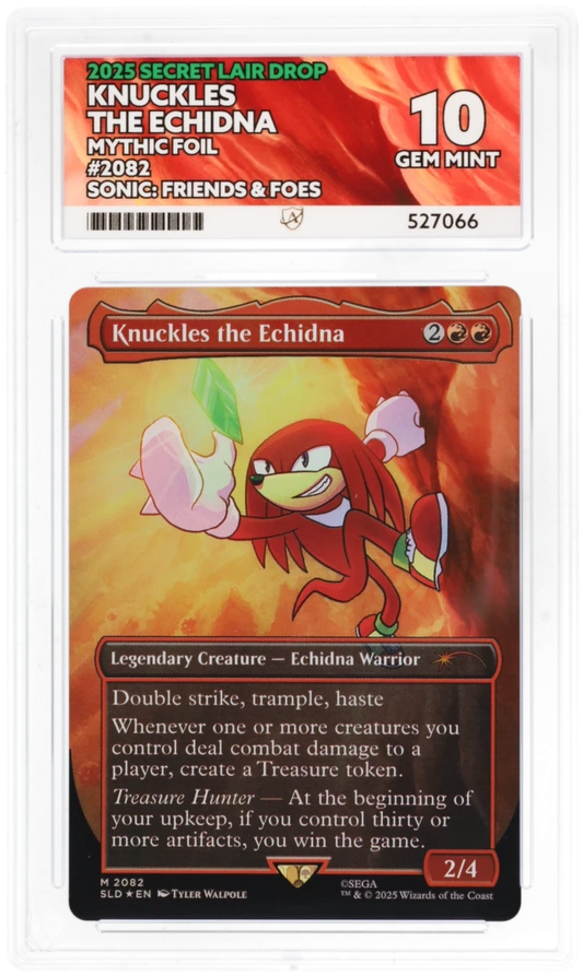 MTG | 2025 Secret Lair Drop | Knuckles The Echidna | Mythic Rare | 2082 | ACE | Grade 10