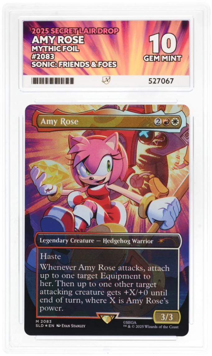 MTG | 2025 Secret Lair Drop | Amy Rose | Mythic Rare | 2083 | ACE | Grade 10