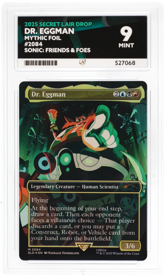 MTG | 2025 Secret Lair Drop | Dr. Eggman | Mythic Rare | 2084 | ACE | Grade 9