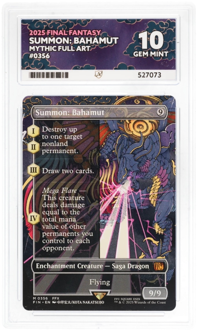 MTG | 2025 Final Fantasy | Summon: Bahamut | Mythic Rare | 0356 | ACE | Grade 10