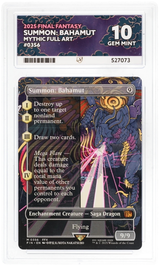 MTG | 2025 Final Fantasy | Summon: Bahamut | Mythic Rare | 0356 | ACE | Grade 10