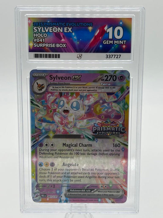 Sylveon Ex *Prismatic Stamped* | 041/131 | Prismatic Evolutions | ACE | Grade 10