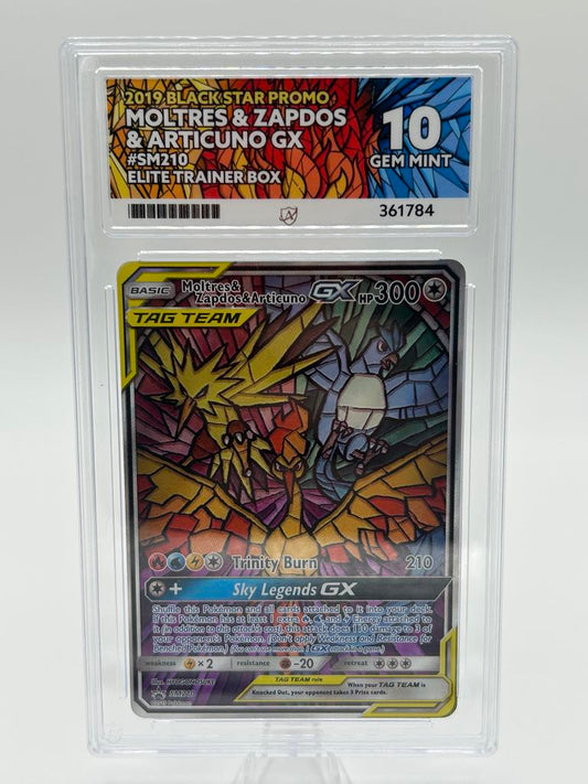 Moltres & Zaptos & Articuno Gx | SM210 | Sun & Moon | ACE | Grade 10