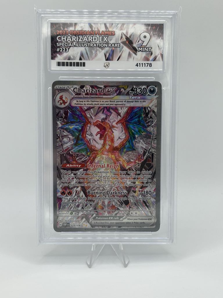 Charizard Ex | 223/197 | Obsidian Flames | ACE | Grade 9