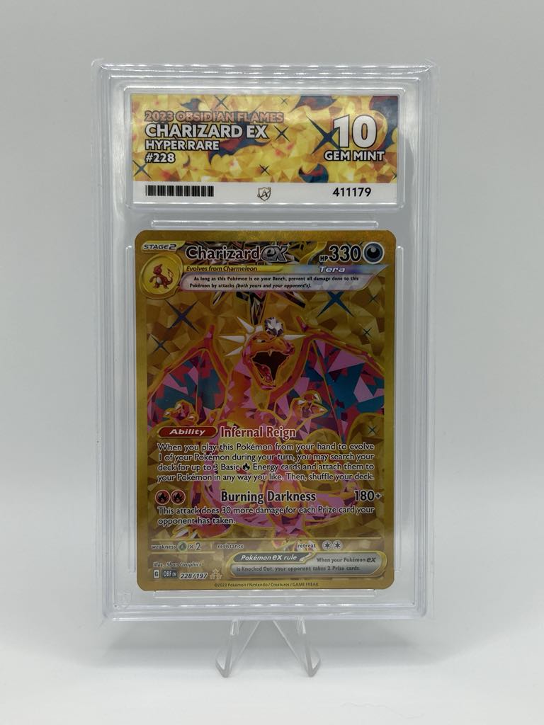 Charizard Ex | 228/197 | Obsidian Flames | ACE | Grade 10