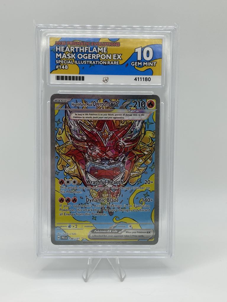 Hearthflame Mask Ogerpon Ex  | 148/131 | Prismatic Evolutions | ACE | Grade 10