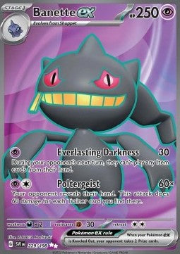 Single | Scarlet & Violet | Base Set | 229/198 | Banette ex | ENG