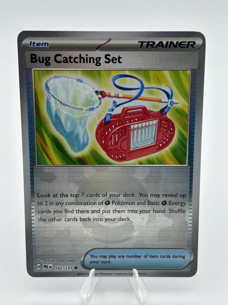 Bug Catching Set - Pokeball (Holo) | 102/131 | Prismatic Evolutions | Raw | NM