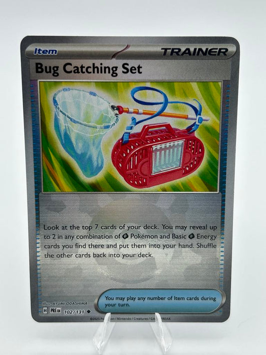 Bug Catching Set - Pokeball (Holo) | 102/131 | Prismatic Evolutions | Raw | NM