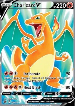 Single | Sword & Shield | Brilliant Stars | Charizard V | 153/172 | ENG
