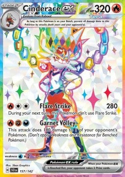 Single | Scarlet & Violet | Stellar Crown | 157/142 | Cinderace ex | ENG