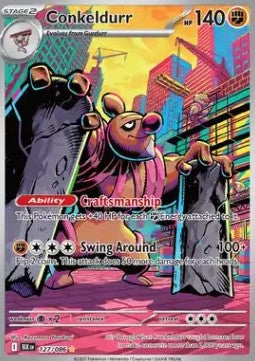 Single | Scarlet & Violet | Black Bolt | Conkeldurr | 127/086 | ENG