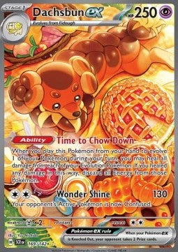 Single | Scarlet & Violet | Stellar Crown | 169/142 | Dachsbun ex | ENG