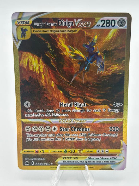 Origin Forme Dialga V Star (Holo) | GG68/GG70 | Crown Zenith | Raw | EX