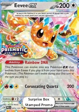 Single | Scarlet & Violet | Prismatic Evolutions (STAMPED PROMO) | Eevee | 075/131 | ENG