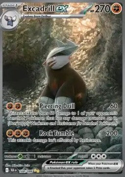 Single | Scarlet & Violet | Black Bolt | Excadrill ex | 168/086 | ENG