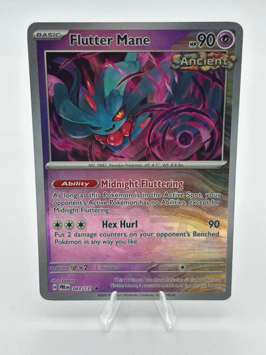 Flutter Mane - Pokeball (Holo) | 43/131 | Prismatic Evolutions | Raw | NM