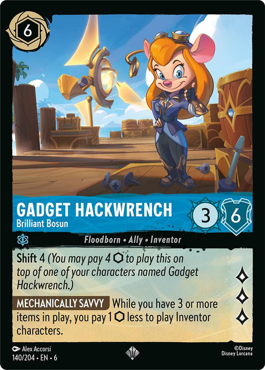 Gadget Hackwrench | Lorcana | Azurite Sea | Raw | NM