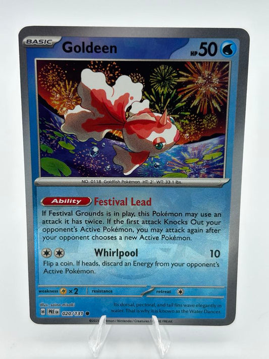 Goldeen - Masterball (Holo) | 20/131 | Prismatic Evolutions | Raw | NM