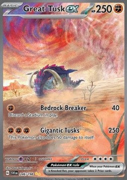 Single | Scarlet & Violet | Base Set | 246/198 | Great Tusk ex | ENG