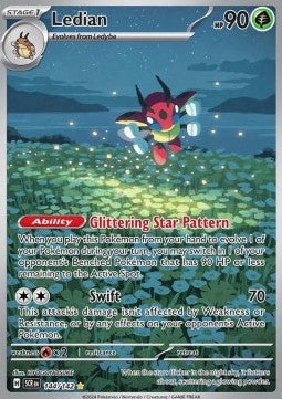 Single | Scarlet & Violet | Stellar Crown | 144/142 | Ledian | ENG