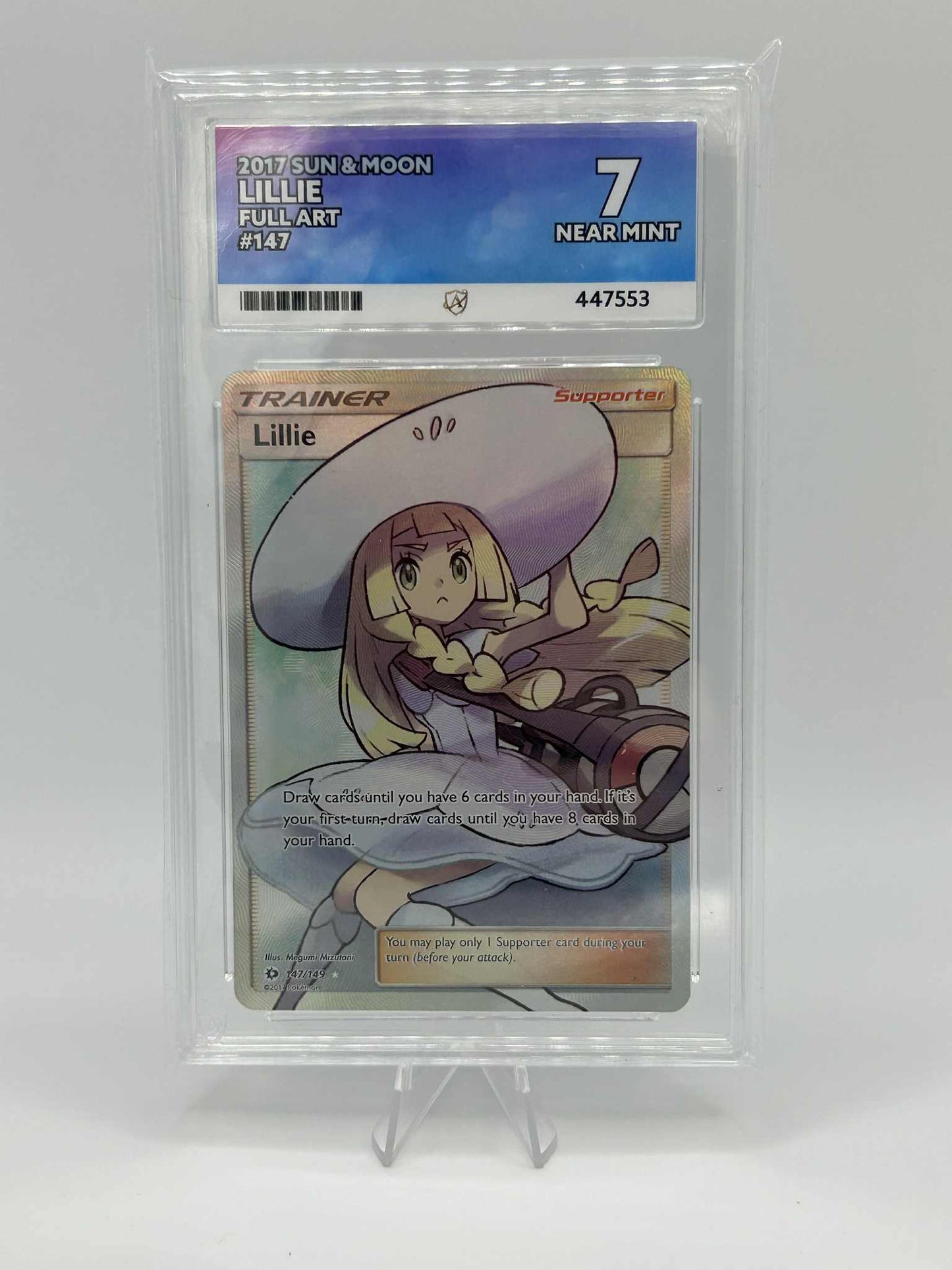 Lillie | 147/149 | Sun & Moon Base Set | ACE | Grade 7
