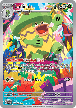 Single | Mega Evolution | Phantasmal Flames | Ludicolo | 095/094 | ENG