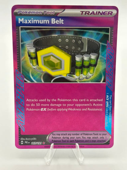 Maximum Belt (Foil) | 117/131 | Prismatic Evolutions | Raw | NM