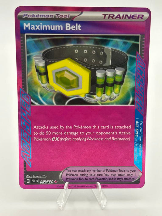 Maximum Belt (Foil) | 117/131 | Prismatic Evolutions | Raw | NM