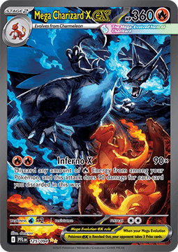 Single | Mega Evolution | Phantasmal Flames | 125/094 | Mega Charizard X ex | ENG